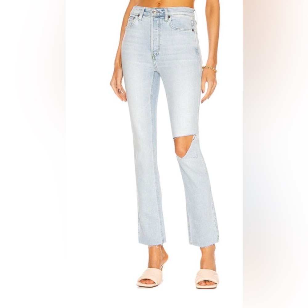 Re/Done 80’s Icy Blue Slim Straight Jean 25 26 27